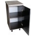 Corp inferior cu 1 Usa Zebra, Wenge / Negru si blat Beton 40 x 85 x 60